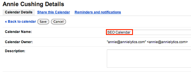 rename your calendar of Google algorithm updates