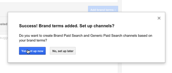 brand channel in Google Analytics